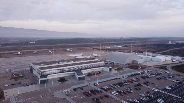 Foto panorámica de las instalaciones del aeropuerto de Castellón, donde se ubica el programa 'ESA-BIC Valencia Region' .