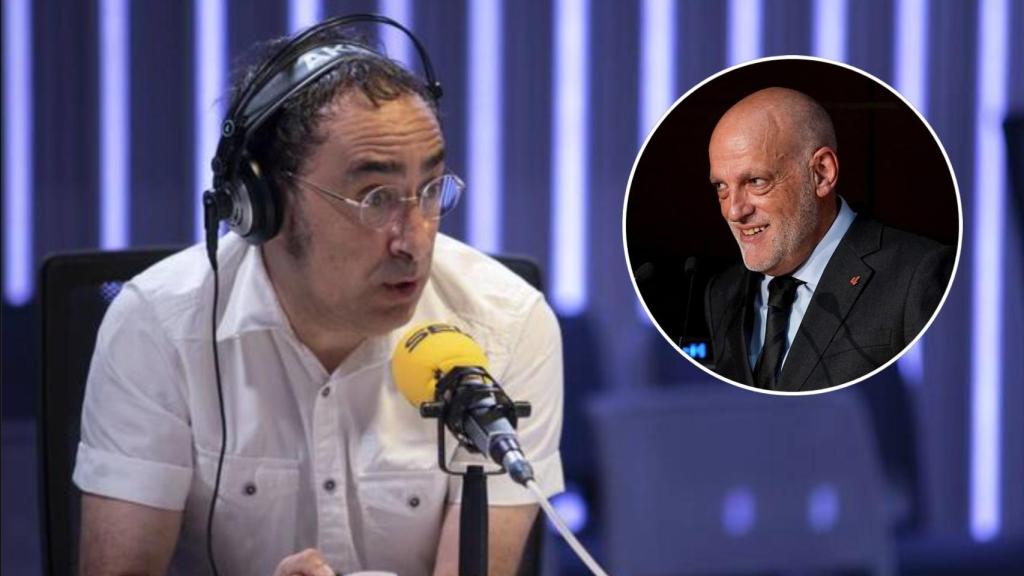 Iturralde y Tebas, en un collage