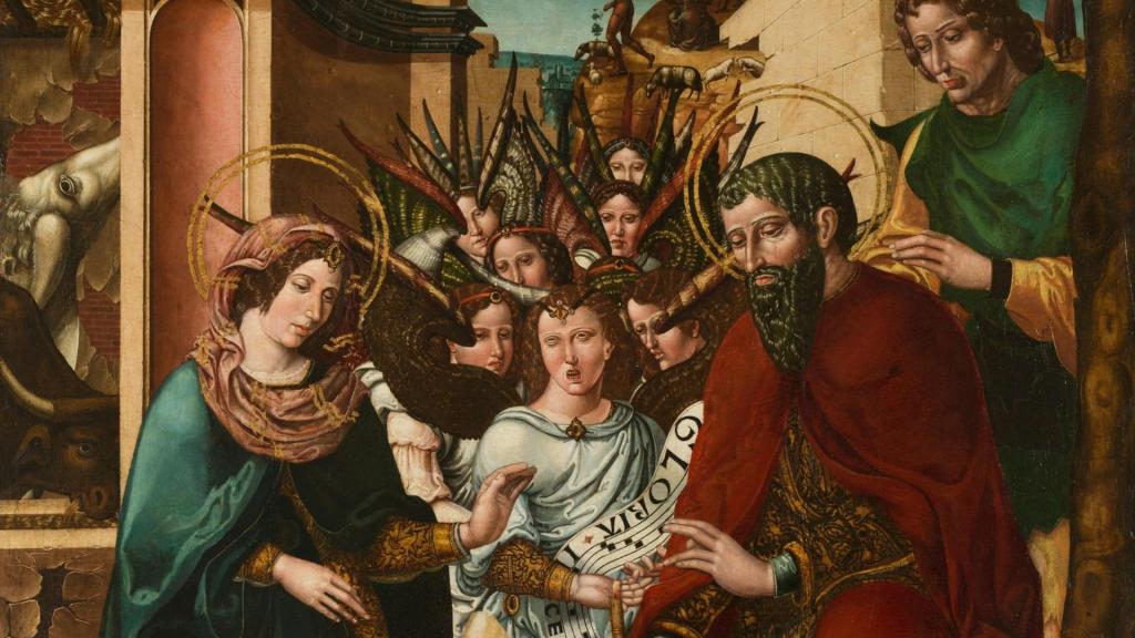 Rodrigo de Sajonia: 'La Natividad', s XVI. Foto: Museo del prado.