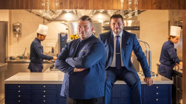 Massimo Arienti y Giovanni Mastromarino, en su nuevo restaurante en Dénia