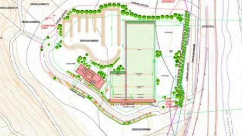 Delimitación del campo de tiro proyectado en Casabermeja.