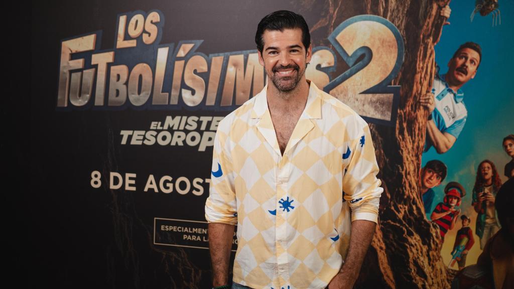 Miguel Ángel Muñoz durante la entrevista con EL ESPAÑOL con motivo de la presentación de 'Los Futbolísimos 2'.