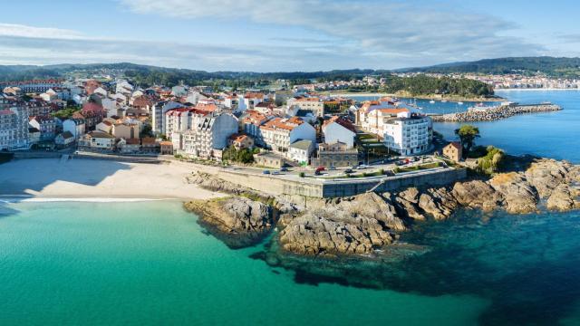 Vista de Portonovo, en Sanxenxo (Pontevedra)