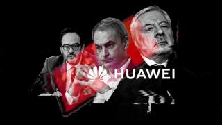 Antonio Hernando, José Luis Rodríguez Zapatero y José Blanco en un montaje