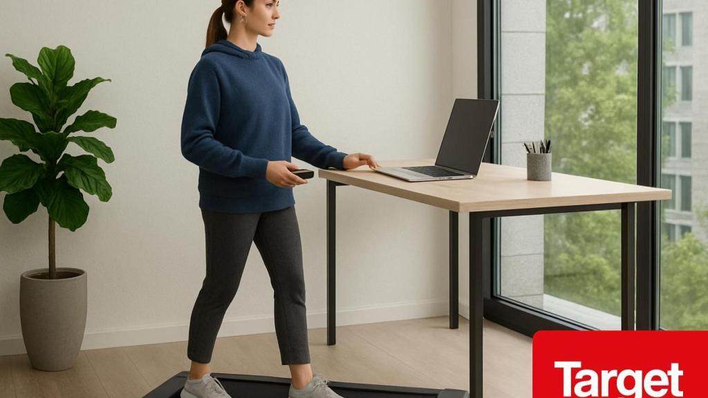 Target rebajó en EEUU una cinta de correr con control remoto ideal para usar mientras trabajas