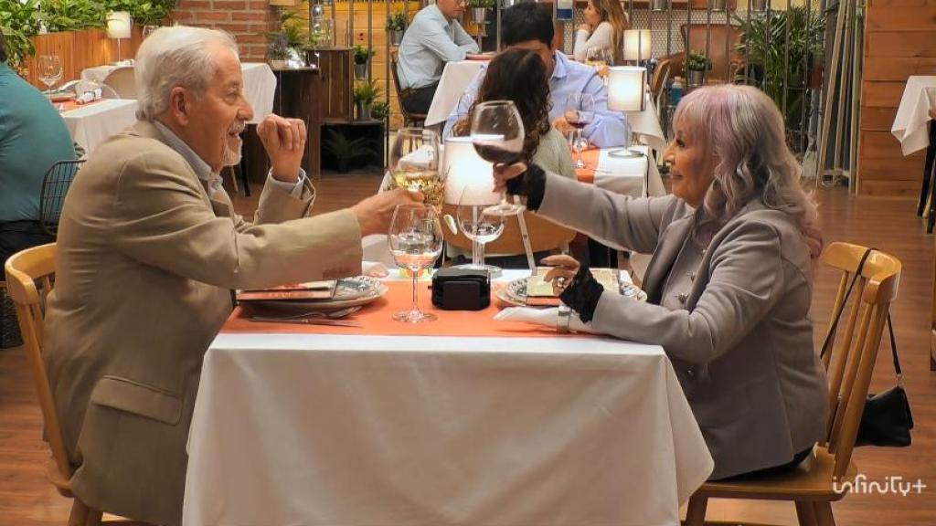 Momento de la cita entre Francisco y Helena, en 'First Dates'