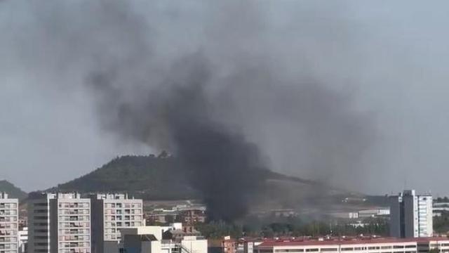 La columna de humo negro que se veía en Valladolid