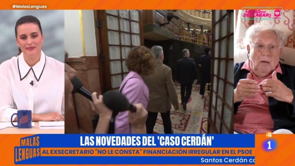 Aida Bao y Ernesto Ekaizer en 'Malas lenguas'.