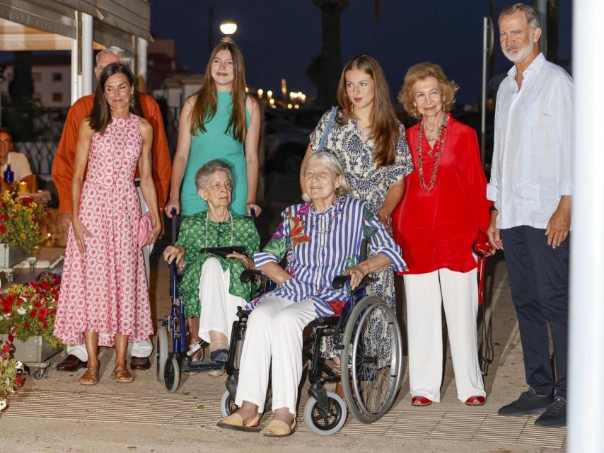 El año pasado en la isla, la reina Sofía y la princesa Irene acompañaron a la Familia Real.