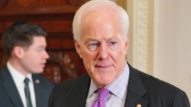 El senador republicano por Texas, John Cornyn, en un pleno en Washington, el 15 de julio de 2025.