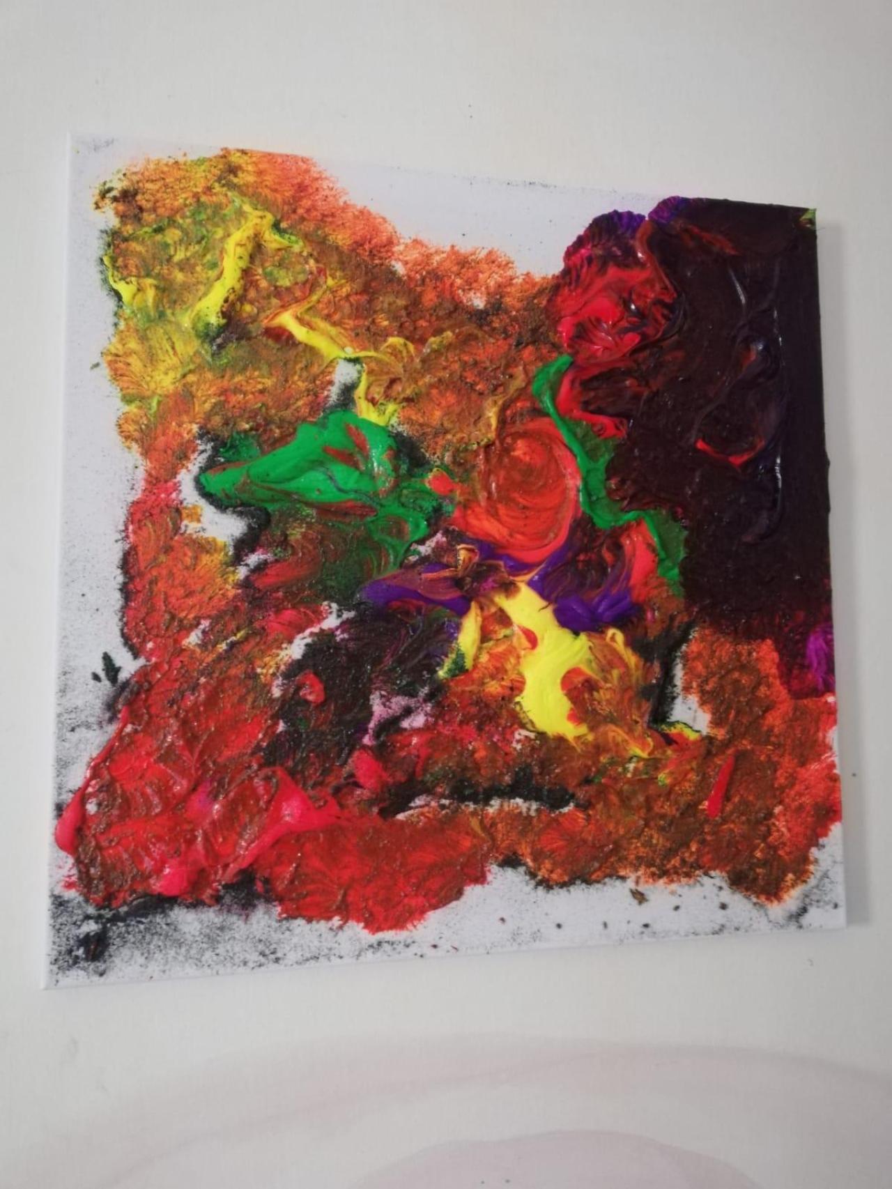 Este es un cuadro hecho por Gemma, a quien le gustaba el arte.