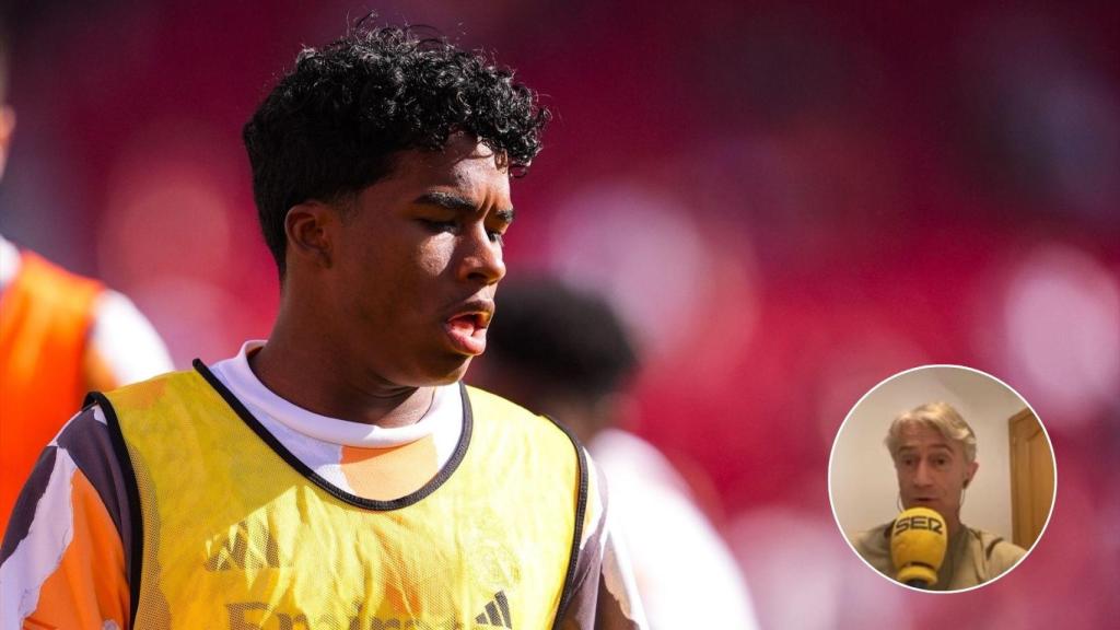 Imagen de Endrick y Javi Herráez.