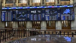 Interior del Palacio de la Bolsa de Madrid.