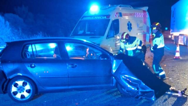 Imagen del accidente en Otero de Sanabria (Zamora)