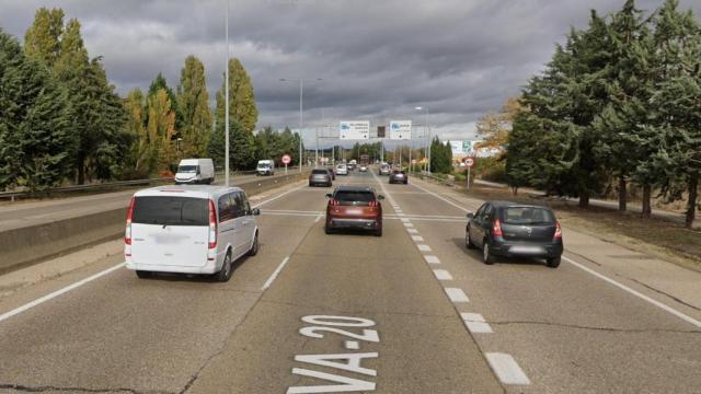 El tramo de la VA-20 que va a estar cortado al tráfico