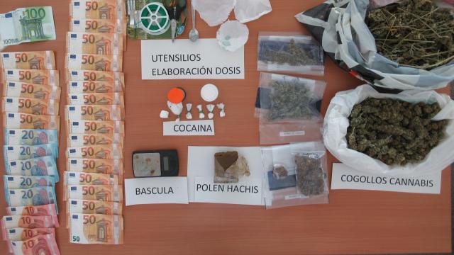 Droga intervenida. Foto: Guardia Civil.