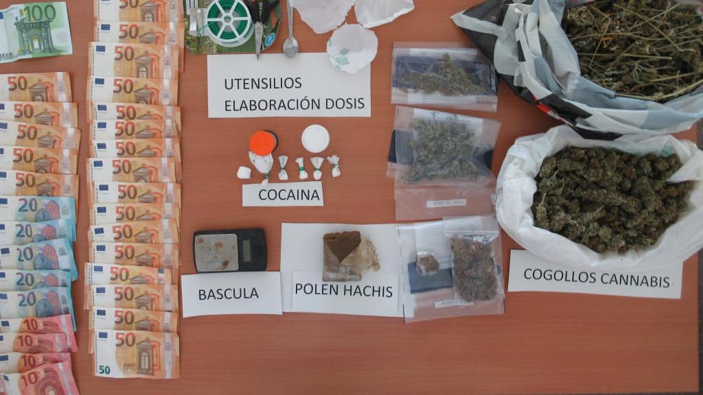 Droga intervenida. Foto: Guardia Civil.