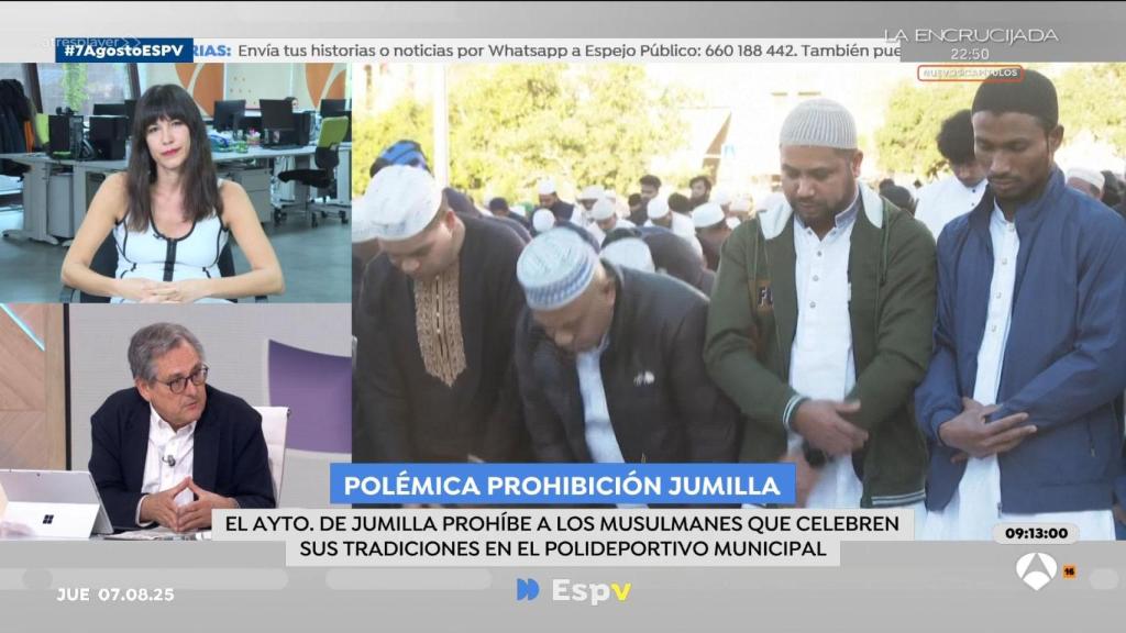 Paco Marhuenda y Arantxa Tirado en ‘Espejo Público’.