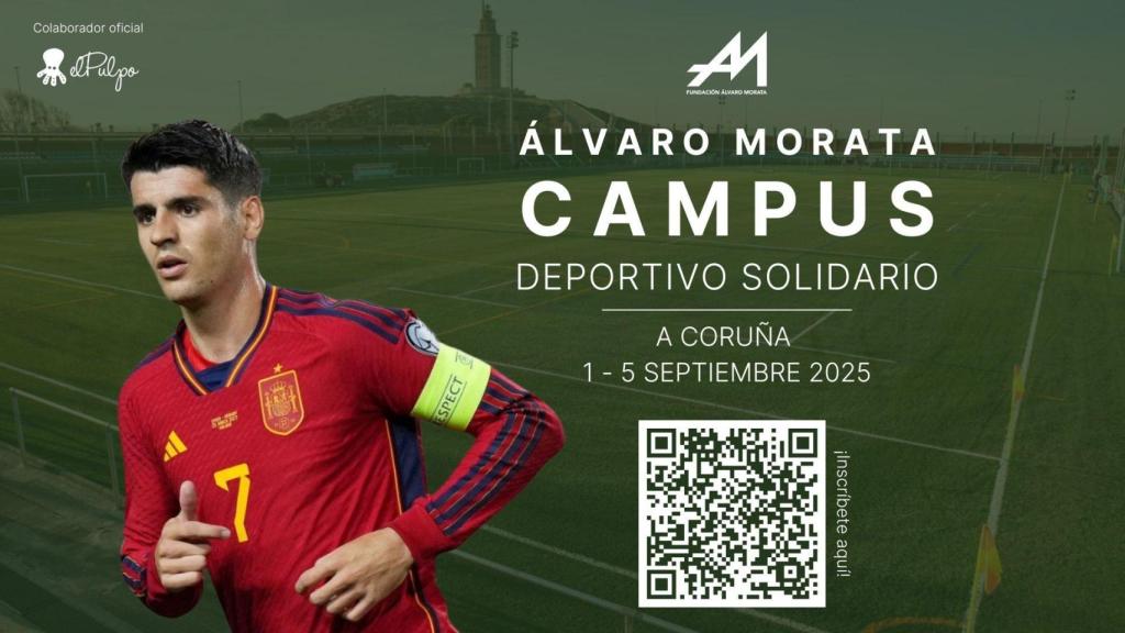 A Coruña acoge en septiembre un campus de fútbol solidario de la Fundación Álvaro Morata