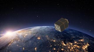 Representación del satélite Mini4EO.