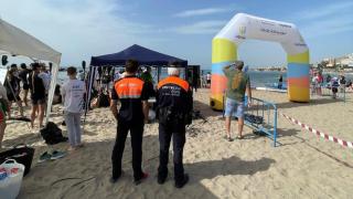 Protección Civil de Villajoyosa en uno de sus servicios.