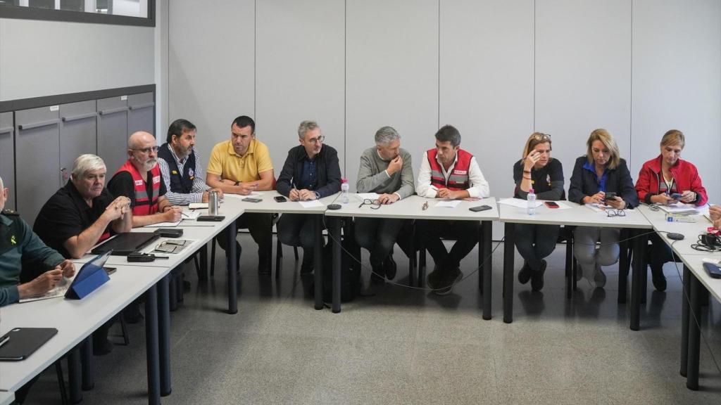 Sala del Cecopi tras la dana. Jorge Gil / Europa Press