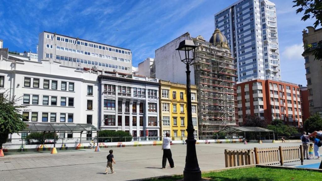 Edificios residenciales en el Ensanche de A Coruña.