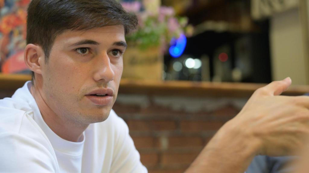 Borja Sanjuán durante la entrevista. Kike Taberner