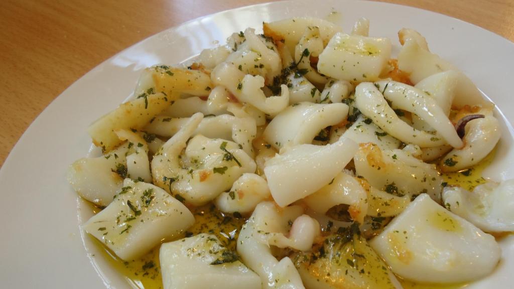 Imagen de una sepia a la plancha.