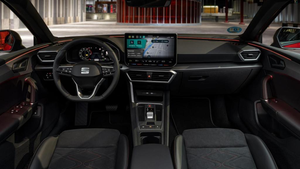 Interior del Seat Leon e-Hybrid