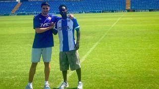 Los nuevos fichajes del Hércules Ben Hamed y Unai Ropero.