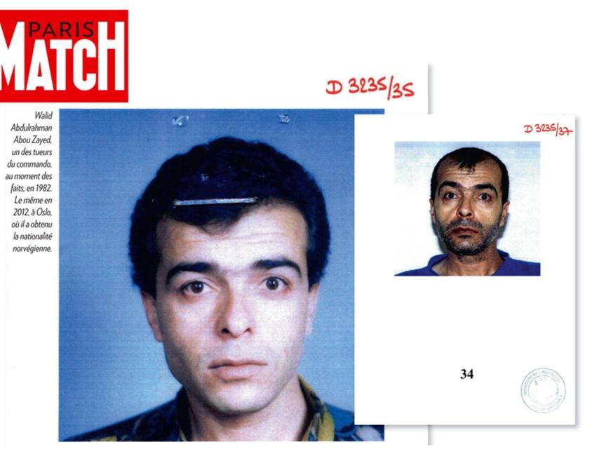 Ilustración de 'Paris Match' con el antes y el después del terrorista juzgado.