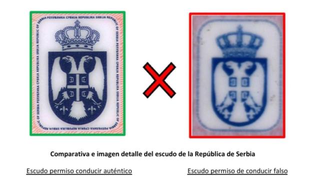 Investigado en A Coruña por conducir con un carné falso de Serbia.