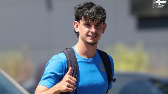 Patiño, en una convocatoria del Dépor