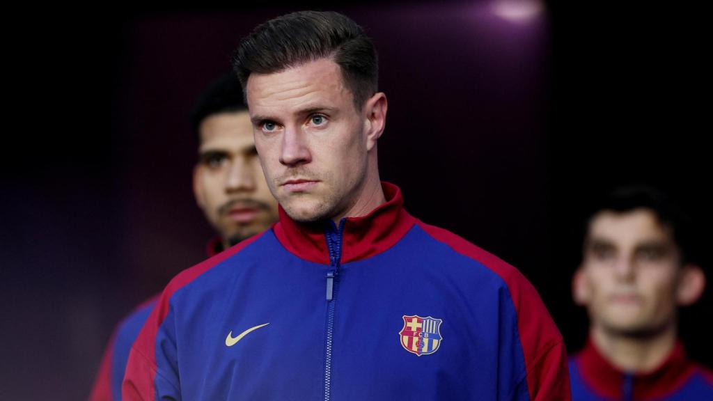 Ter Stegen, la temporada pasada en el partido ante el Valladolid.