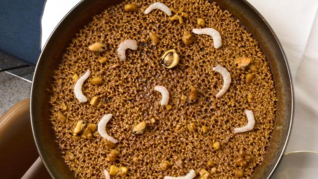 La paella de marisco de Lobito de Mar del chef Dani García.