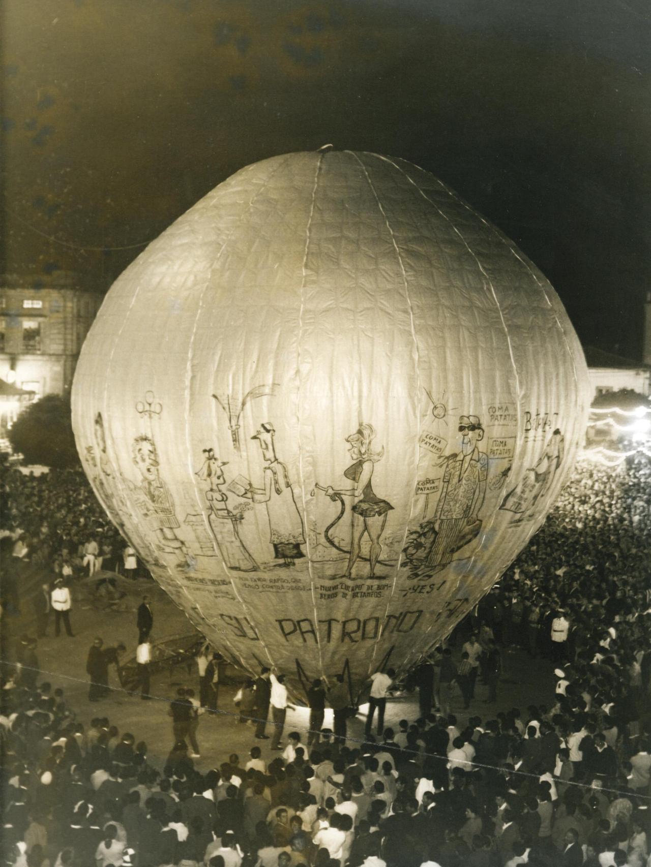 Globo de Betanzos en la década de 1960.