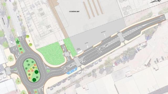 Imagen de la nueva rotonda proyectada.