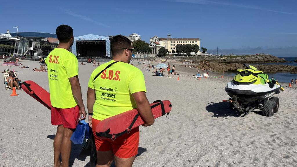 Denís y Pablo en Riazor