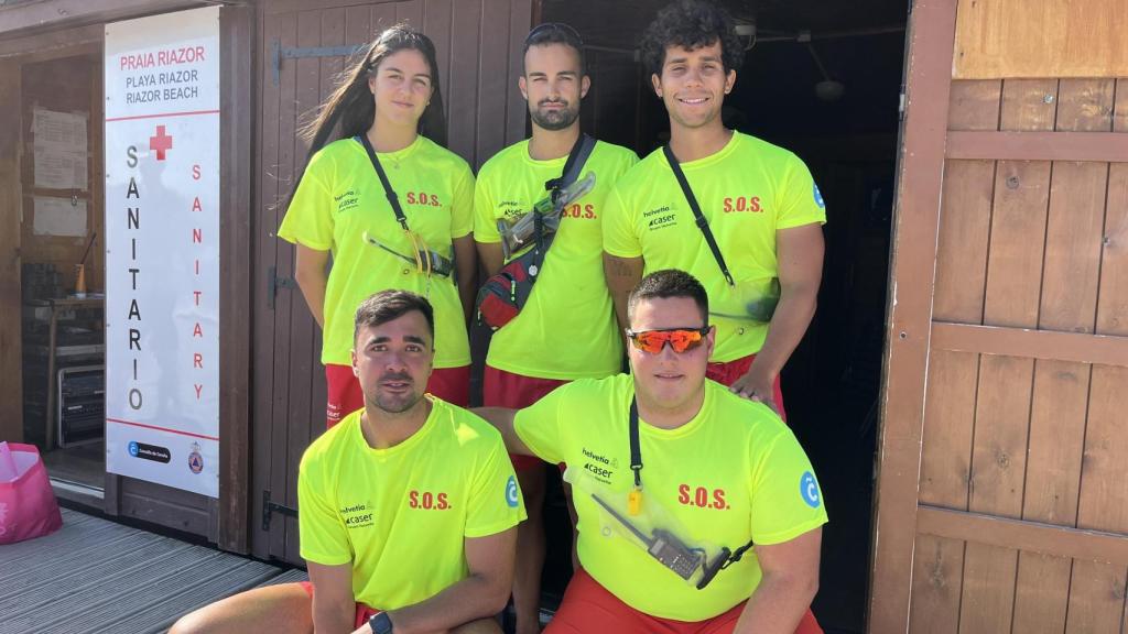 Equipo de la playa de Riazor