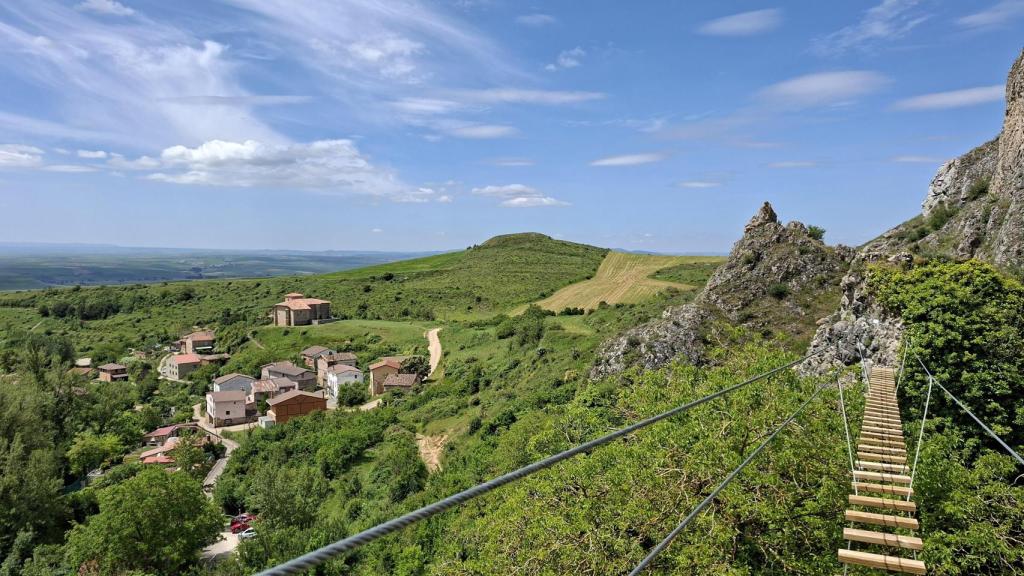 Una de las vías que se pueden recorrer, una experiencia llena de adrenalina