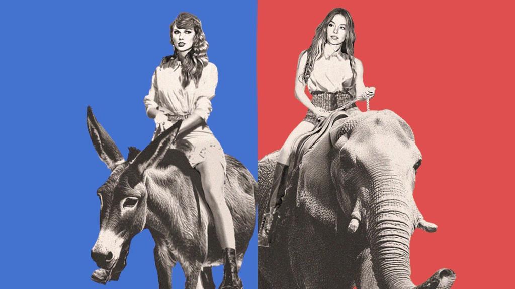 Taylor Swift es la gran referente de los demócratas; Sydney Sweeney se ha erigido como un nuevo icono del universo republicano.