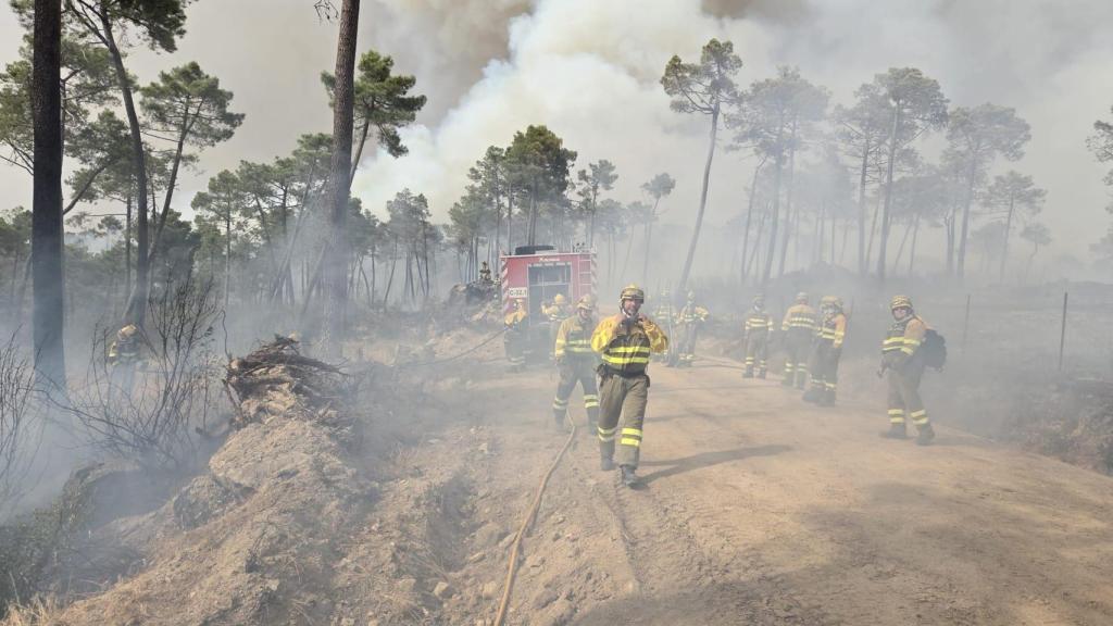 Declarado el nivel 2 en un incendio en San Bartolomé de Pinares