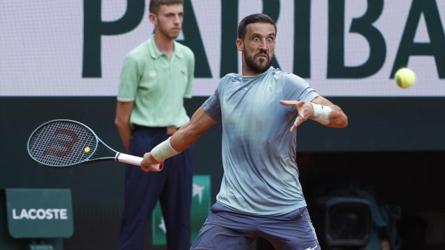 Damir Dzumhur, en Roland Garros.