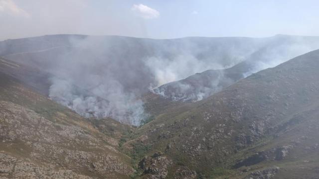 El incendio de Chandrexa (Ourense).