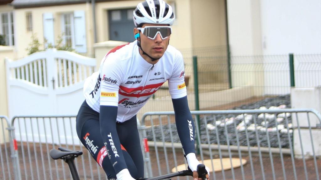 Filippo Baroncini, durante la tercera etapa del Tour de los Países del Loira en 2022.