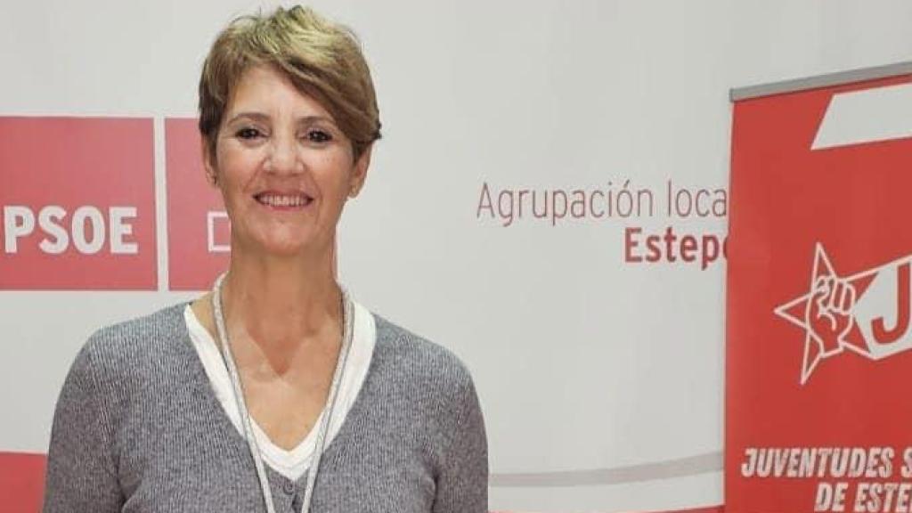 Una imagen de la portavoz del PSOE de Estepona.