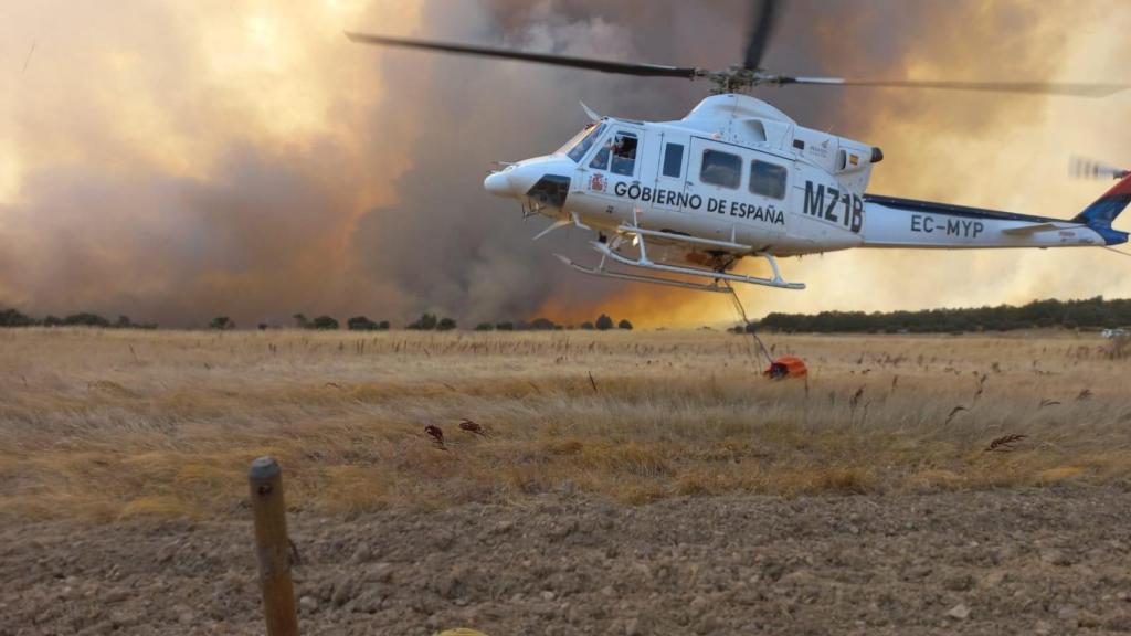 Incendio en Molezuela de la Carballeda