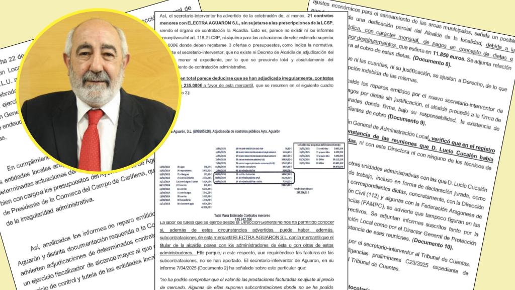 El Gobierno de Aragón ha denunciado a Lucio Cucalón ante la Fiscalía Provincial de Zaragoza.