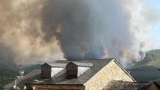 Incendio en Las Médulas
